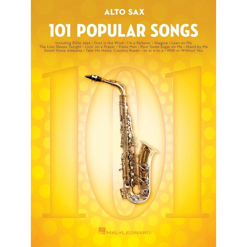 101 Popular Songs For Alto Saxophone Book