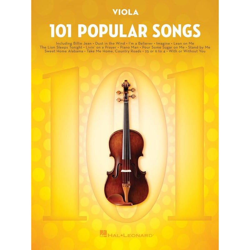 101 Popular Songs For Viola Book