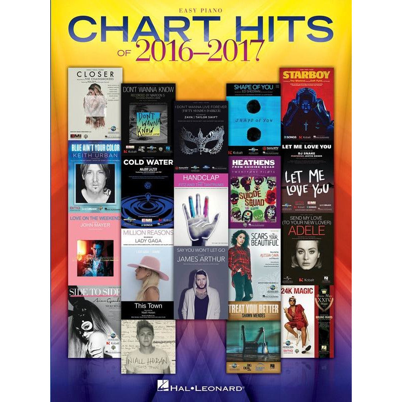 CHART HITS OF 2016-2017 EASY PIANO - Music2u