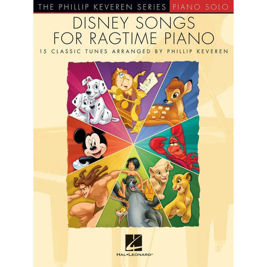 DISNEY SONGS FOR RAGTIME PIANO KEVEREN PIANO SOLO - Music2u