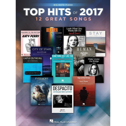 TOP HITS OF 2017 FOR BIG NOTE PIANO - Music2u