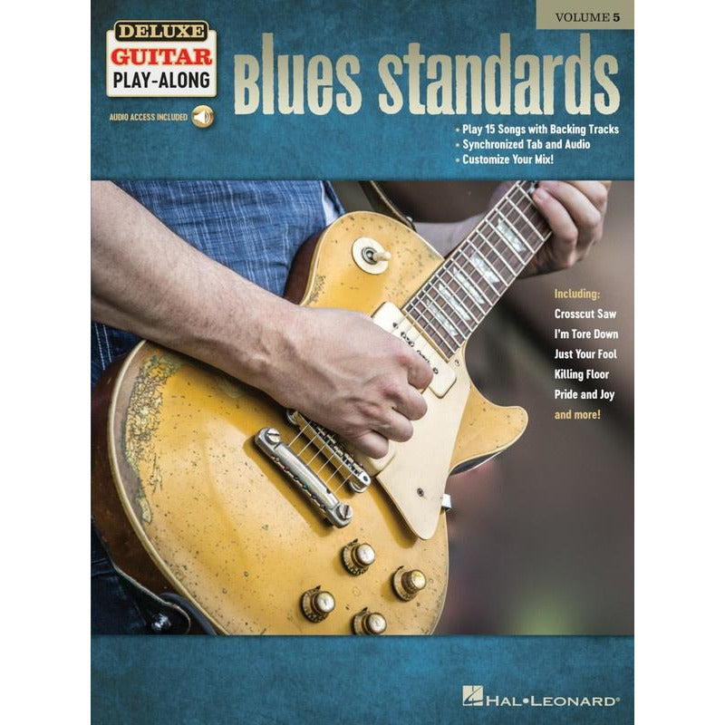 Blues Standards Deluxe Guitar Play Along Volume 5 Book/Ola