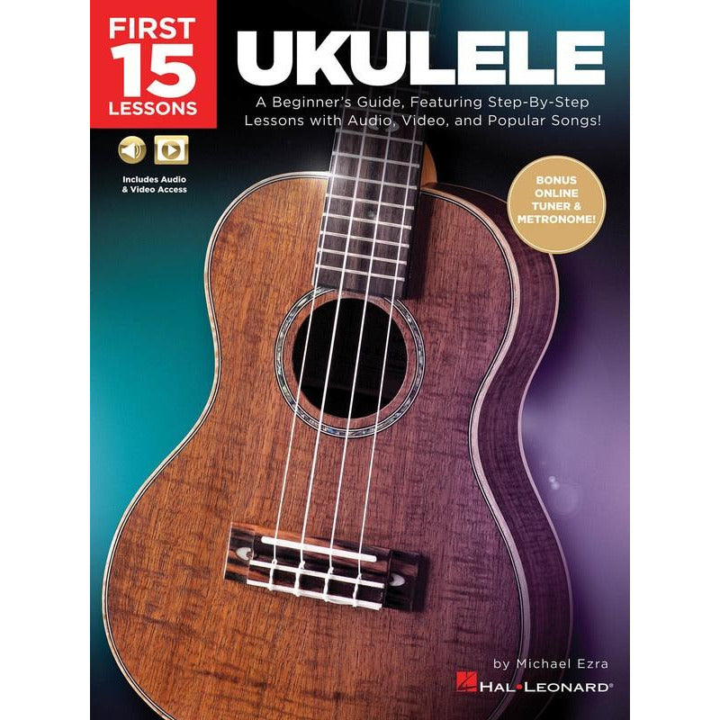 FIRST 15 LESSONS UKULELE BK/OLM - Music2u