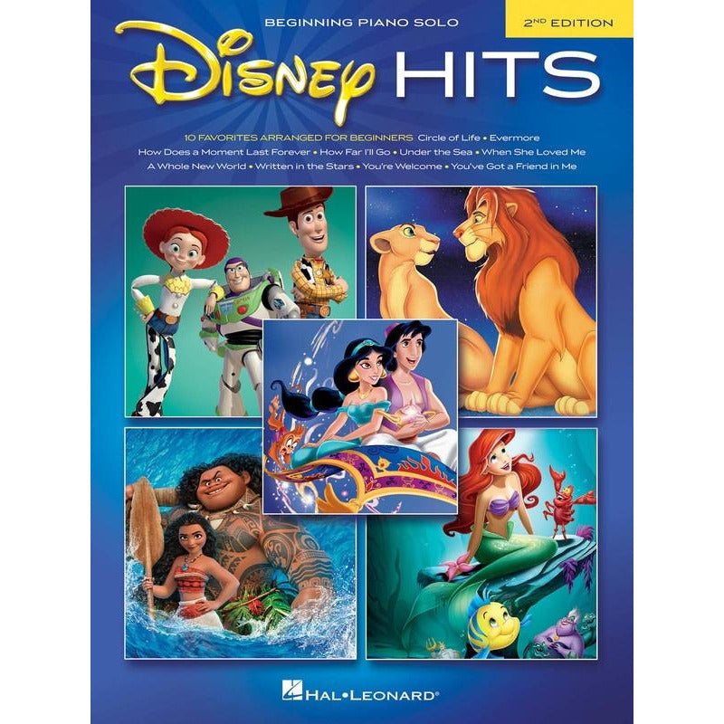 DISNEY HITS BEGINNING PIANO SOLO 2ND EDITION - Music2u