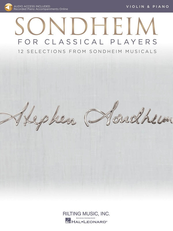 Sondheim For Classical Players Violin/Piano Bk/Ola