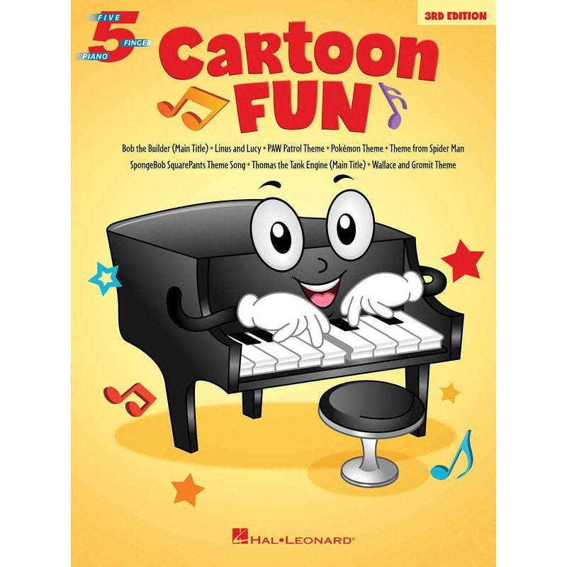 CARTOON FUN 5 FINGER PIANO 3RD EDITION - Music2u