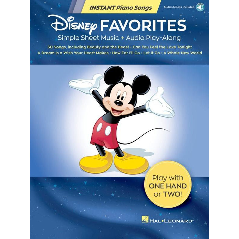 DISNEY FAVORITES INSTANT PIANO SONGS BK/OLA - Music2u