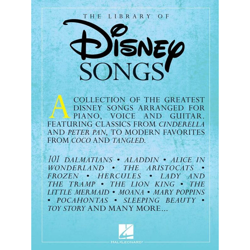 THE LIBRARY OF DISNEY SONGS PVG - Music2u