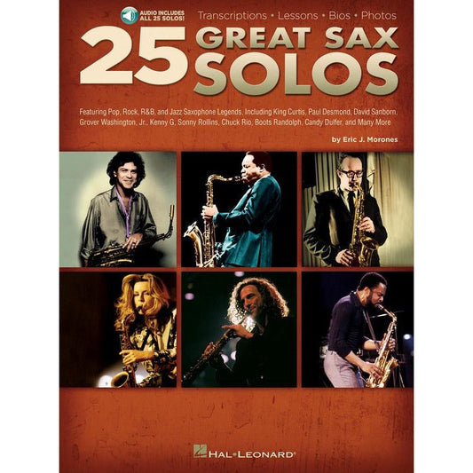 25 Great Sax Solos Alto/Tenor Saxophone Book/Ola