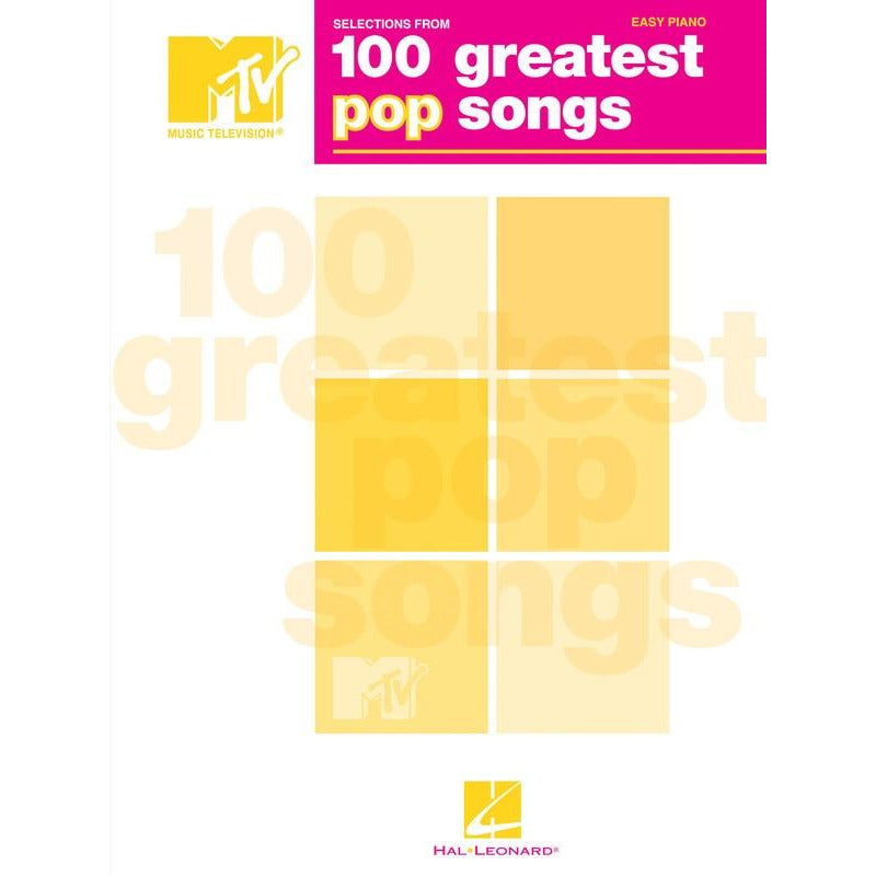 MTV 100 GREATEST POP SONGS EASY PIANO - Music2u