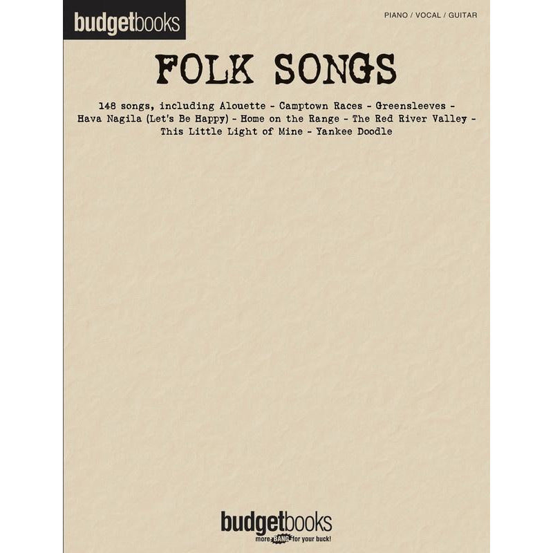 Budget Books Folk Songs PVG