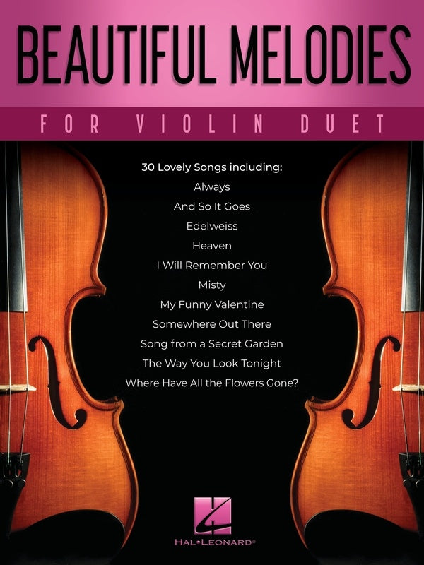 Beautiful Melodies For Violin Duet Book