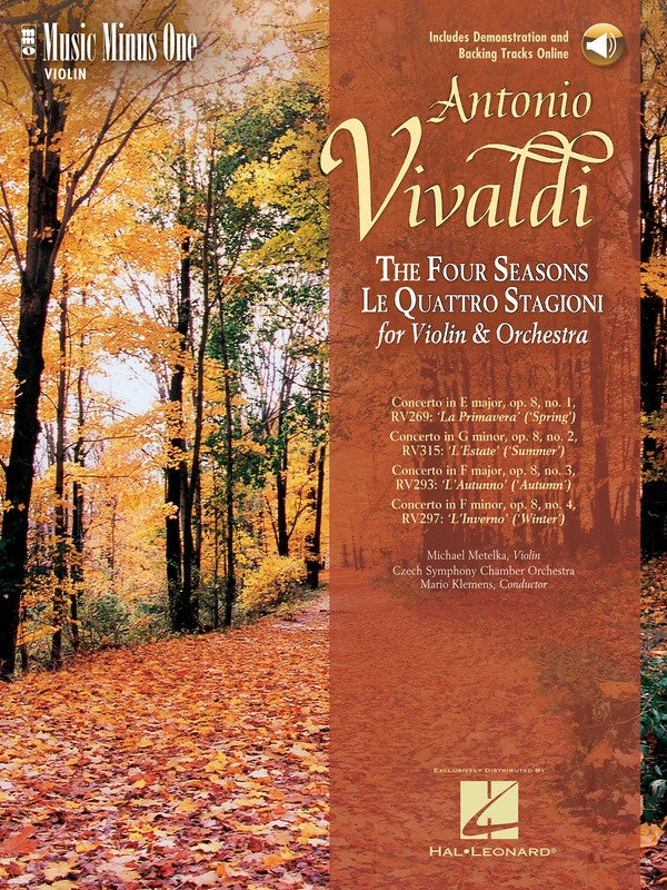 Vivaldi - Four Seasons Op 8 1-4 Violin/Orch Bk/Ola