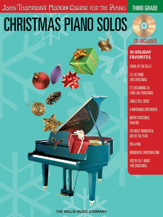 Christmas Piano Solos 3rd Grade Book/Cd