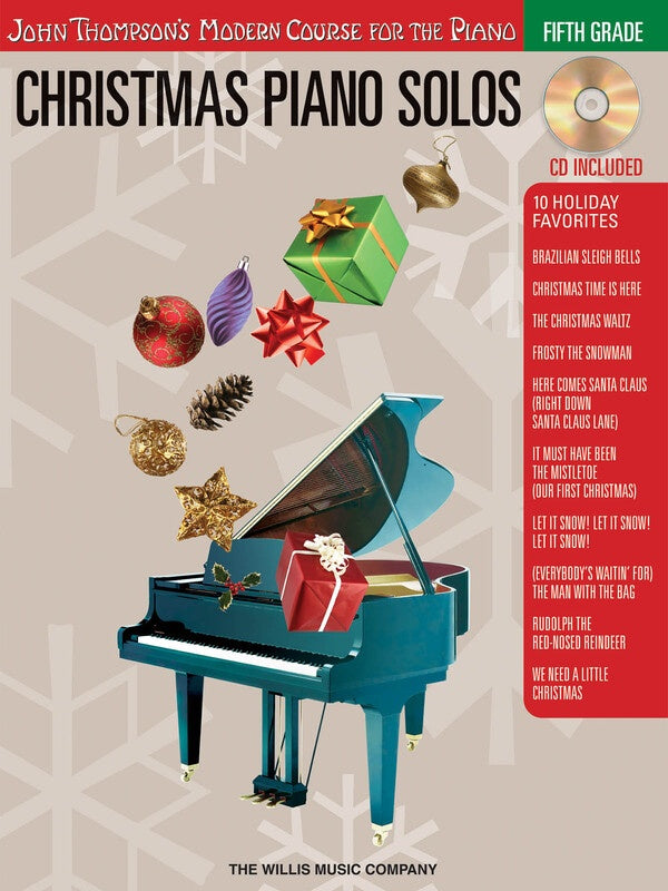 Christmas Piano Solos 5th Grade Book/Cd