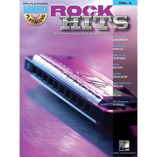 Rock Hits Harmonica Play Along Volume 2 Book/Cd