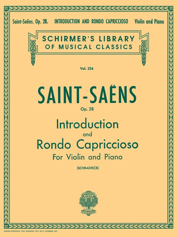 Saint-Saens - Introduction Rondo Capriccioso Op 28 Violin