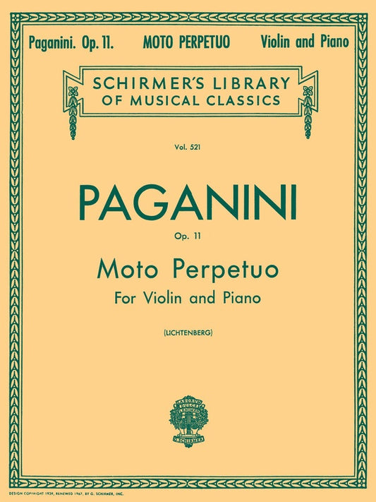 Paganini - Moto Perpetuo Violin/Piano