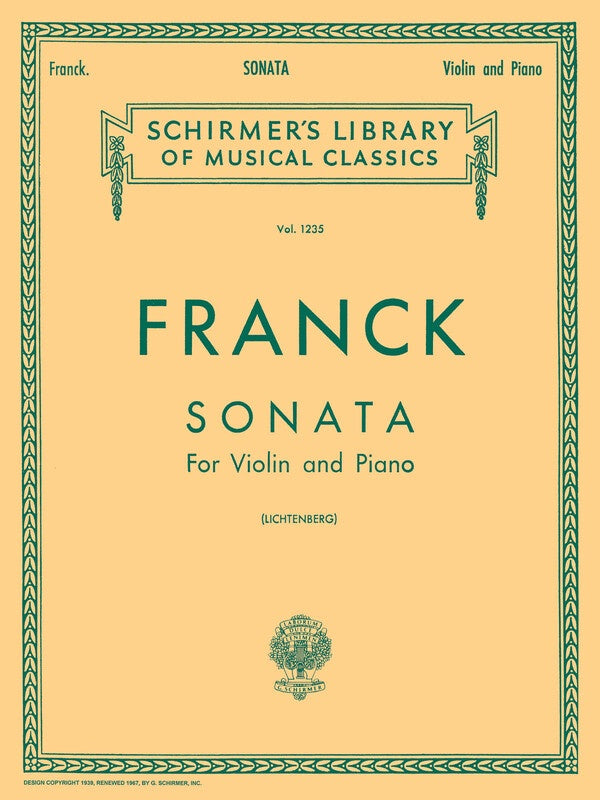 Franck - Sonata In A Major Violin/Piano