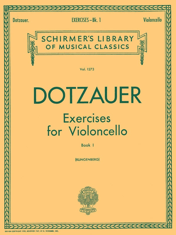 Dotzauer - Exercises For Cello Bk 1