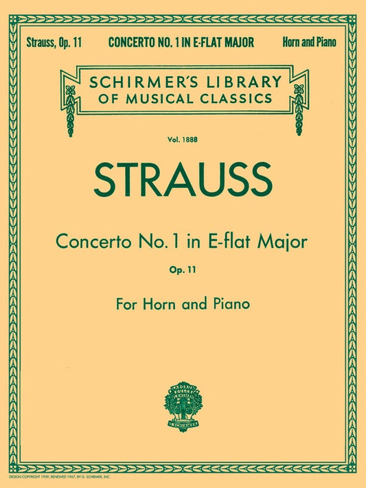 Strauss - Concerto No 1 Op 11 French Horn/Piano