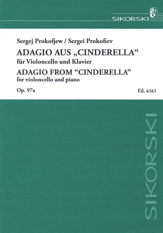 Adagio From Cinderella Op 97A Vc/Pno