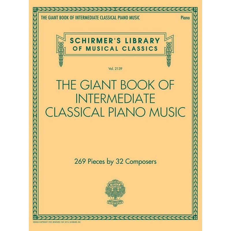GIANT BOOK OF INTERMEDIATE CLASSICAL PIANO MUSIC - Music2u