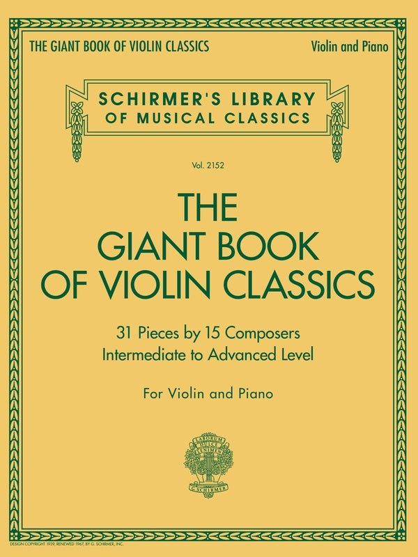 The Giant Book Of Violin Classics Violin/Piano