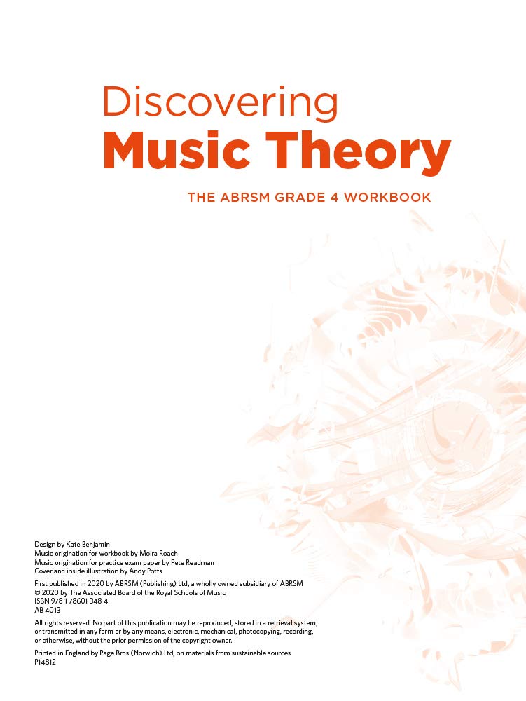 Discovering Music Theory Grade 4 Workbook