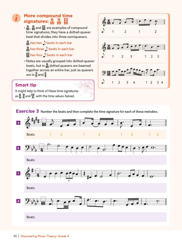 Discovering Music Theory Grade 4 Workbook