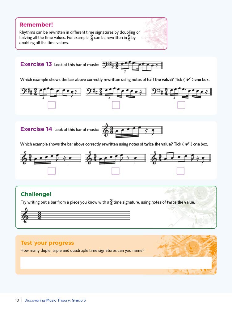 Discovering Music Theory Grade 3 Workbook