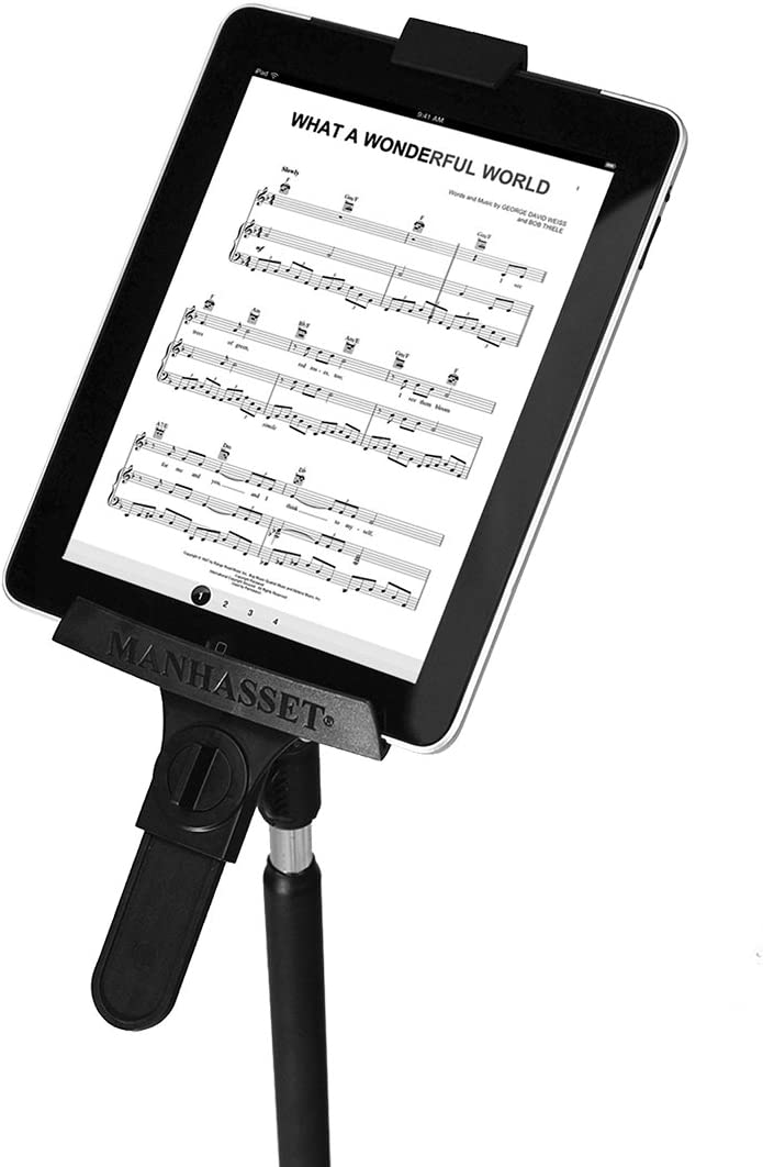 Manhasset Tablet Holder Stand - Black Musical Instruments & Accessories