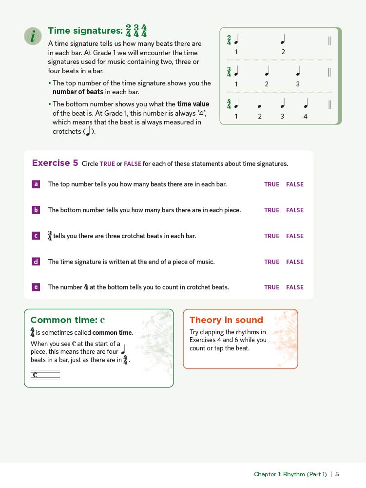 Discovering Music Theory ABRSM Grade 1 Workbook