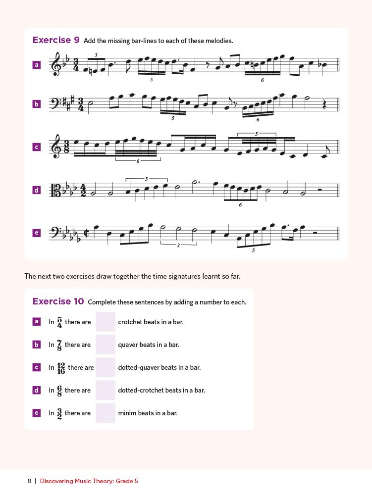 Discovering Music Theory Grade 5 Workbook