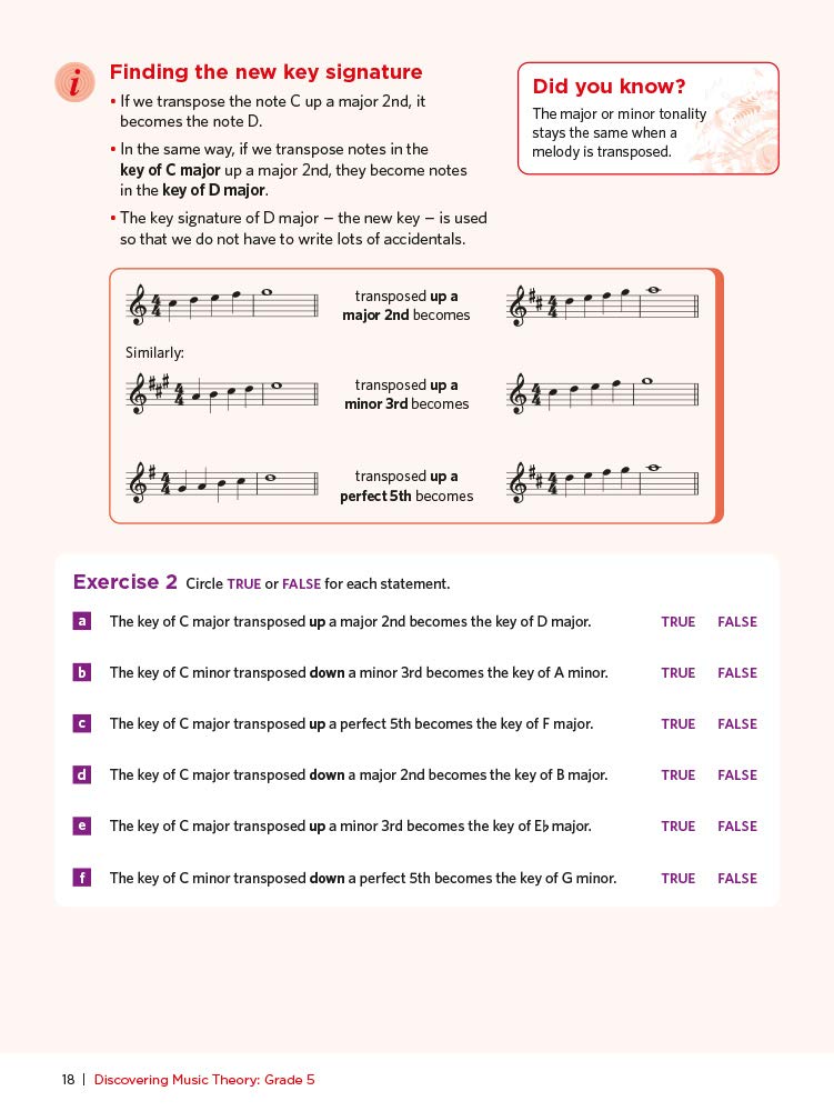 Discovering Music Theory Grade 5 Workbook