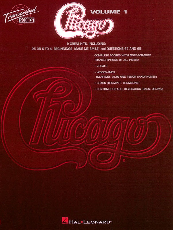 Chicago Transcribed Scores Volume 1 Book