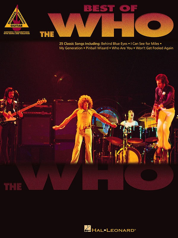 Best Of The Who Guitar Tab Book