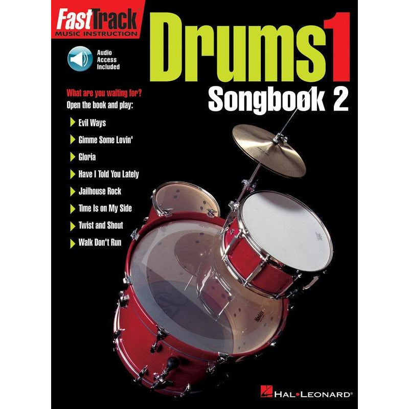 FASTTRACK DRUMS SONGBOOK 2 LEVEL 1 BK/OLA - Music2u