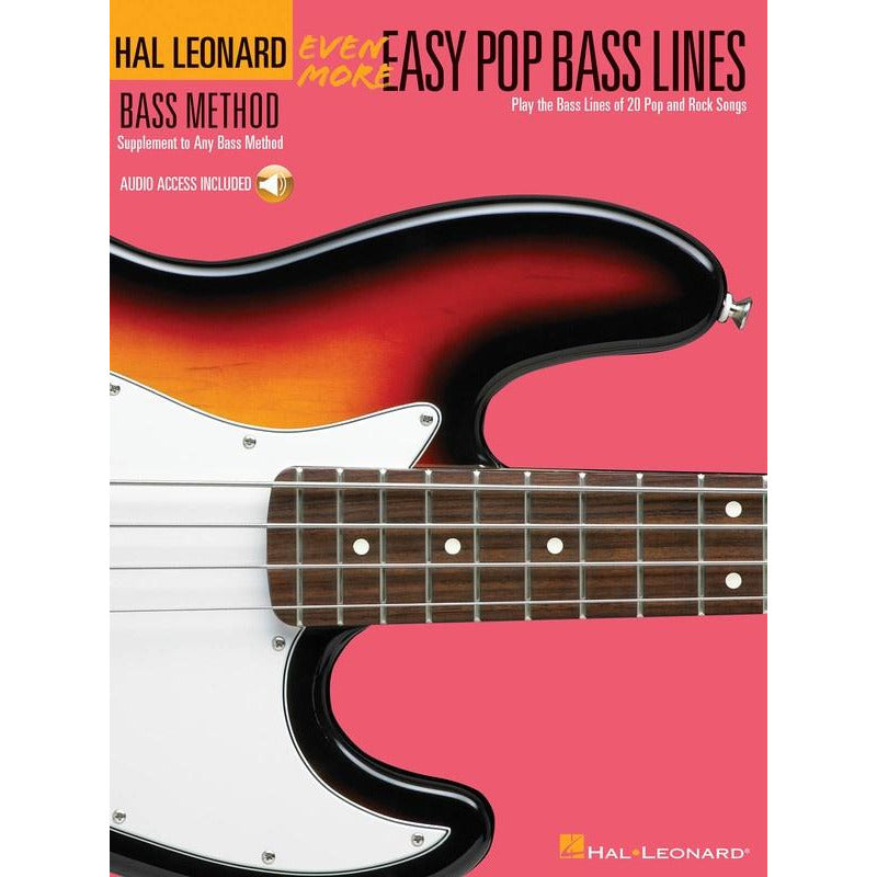 HL EVEN MORE EASY POP BASS LINES BK/OLA - Music2u