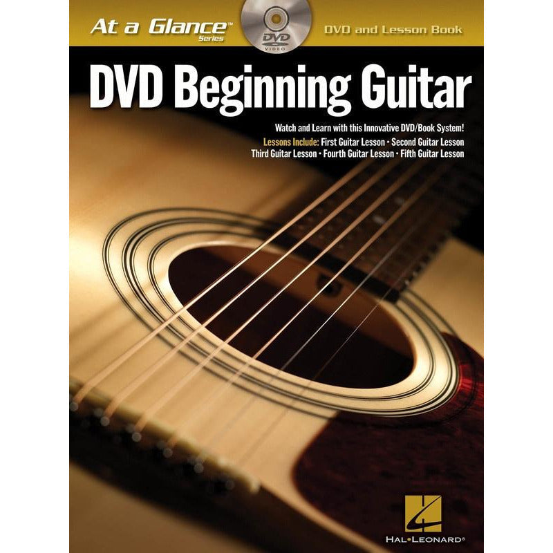 AT A GLANCE BEGINNING GUITAR BK/DVD - Music2u