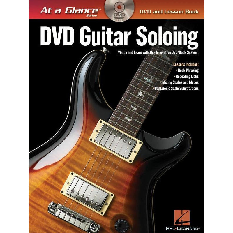AT A GLANCE GUITAR SOLOING BK/DVD - Music2u