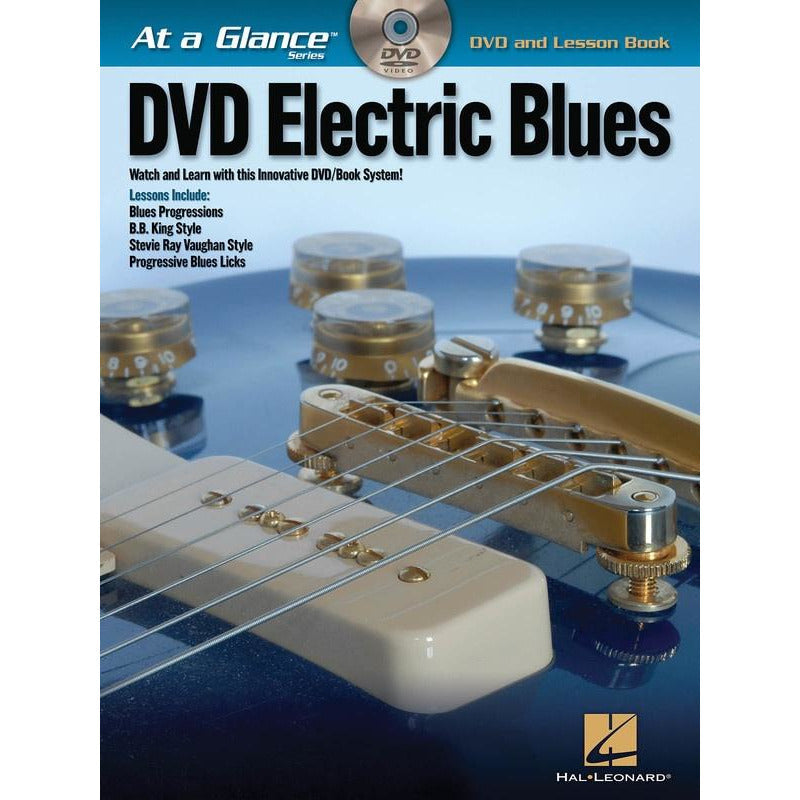 AT A GLANCE ELECTRIC BLUES GUITAR BK/DVD - Music2u