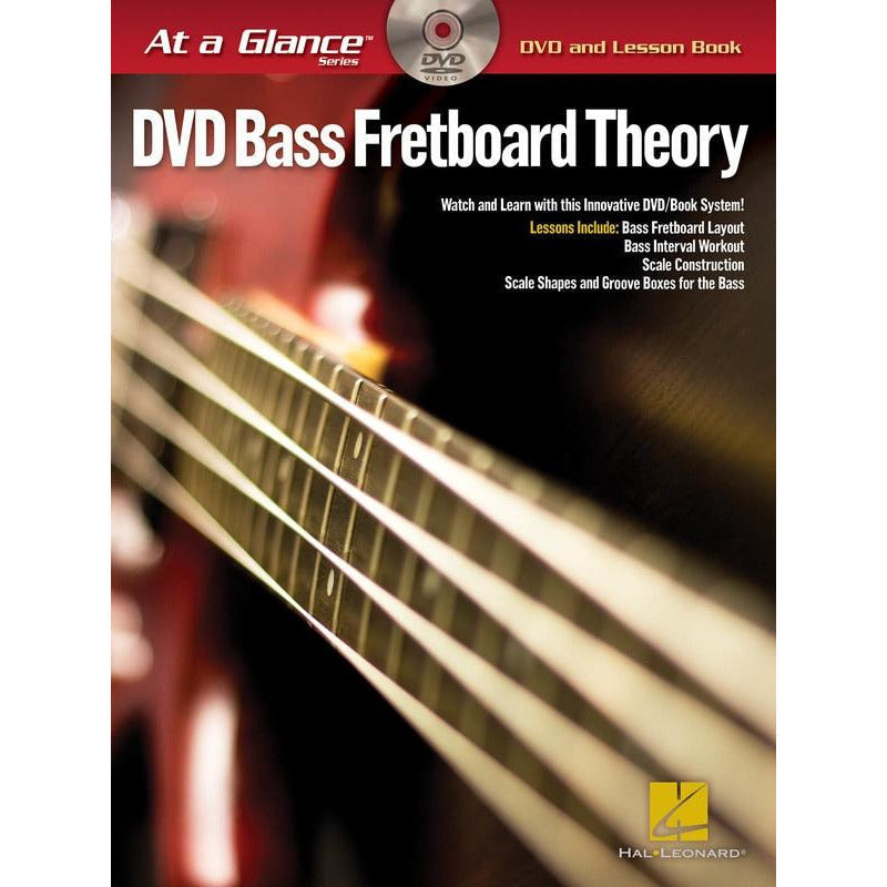 AT A GLANCE BASS FRETBOARD THEORY BK/DVD - Music2u