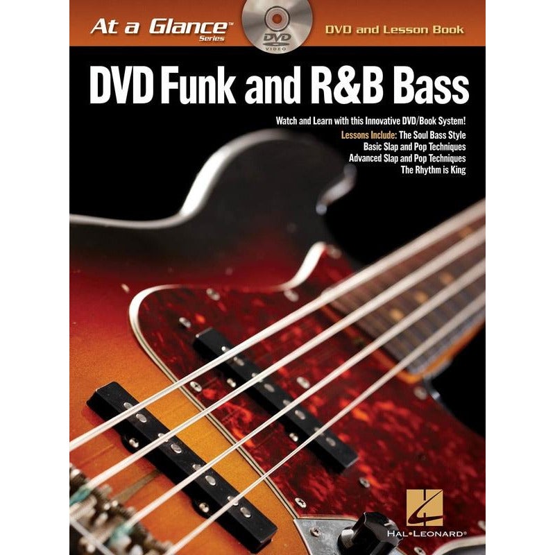 AT A GLANCE FUNK AND R&B BASS BK/DVD - Music2u