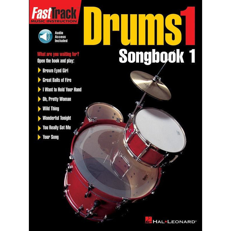 FASTTRACK DRUMS SONGBOOK 1 LEVEL 1 BK/OLA - Music2u