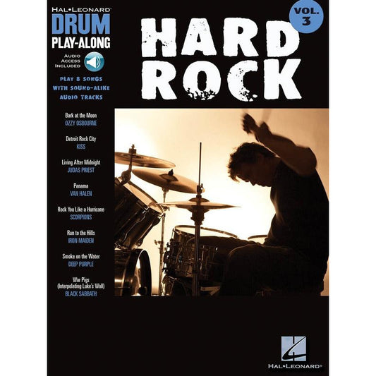 Hard Rock Drum Playalong V3 Bk/Ola