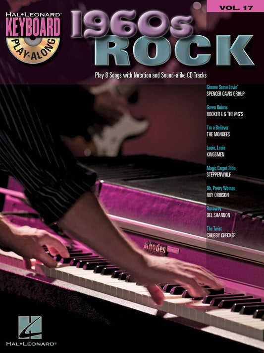 1960S Rock Keyboard Play Along Bk/Cd V17