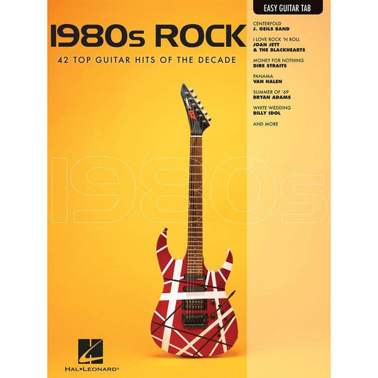 1980's Rock Easy Guitar Notes & Tab Book