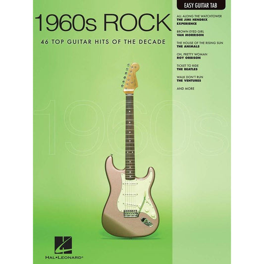 1960's Rock Easy Guitar Notes & Tab Book