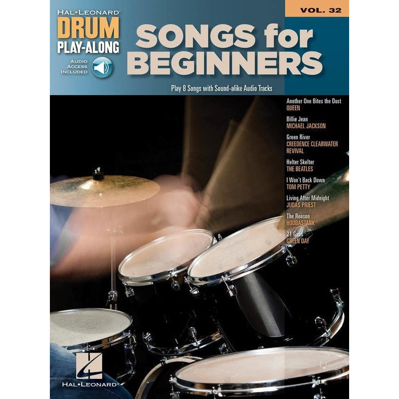 Songs For Beginners Drum Play Along Volume 32 Book/Ola